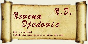 Nevena Đedović vizit kartica